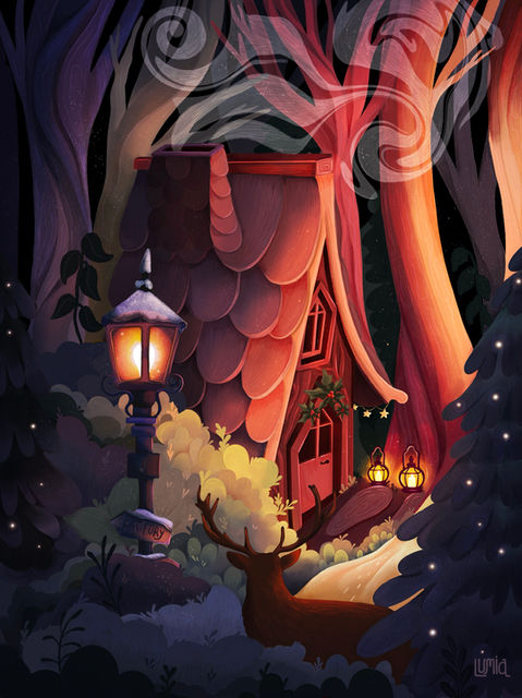 Illustration digitale — univers Lumia